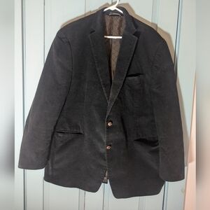 🤎 Chaps Est 1978 Jacket Mens Corduroy Brown lined paisley elbow patch